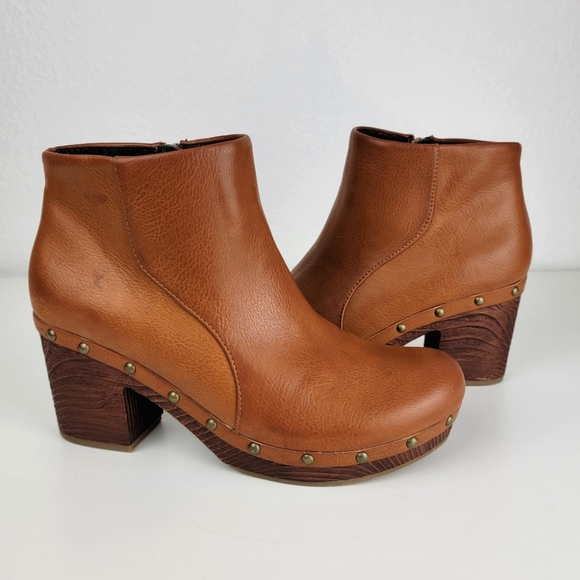 KorkEase Shoes Kork Ease Leather Studded Zip On Clogs 95 Poshmark